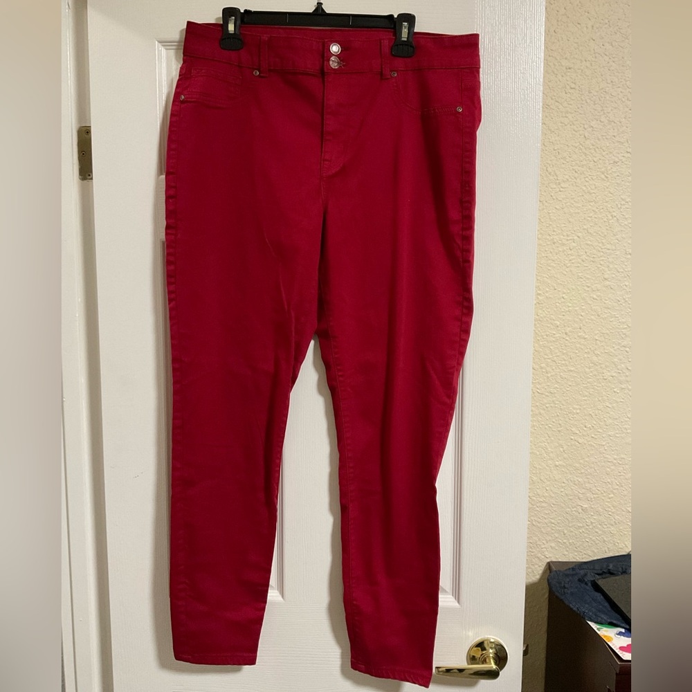 Maurices Red High-Rise Jeans